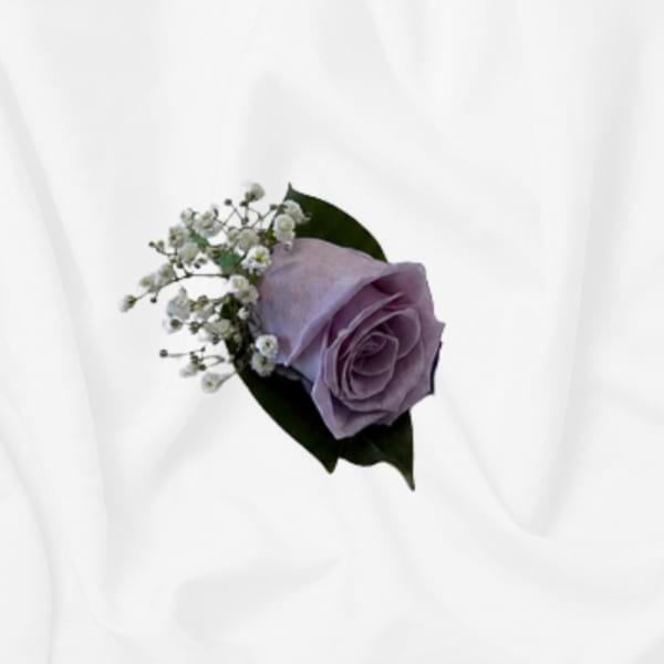 Purple Rose Button Hole