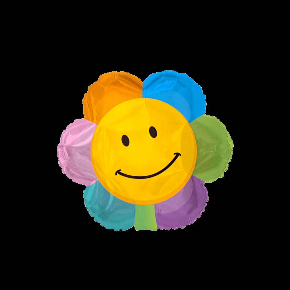 smiley flower ballon