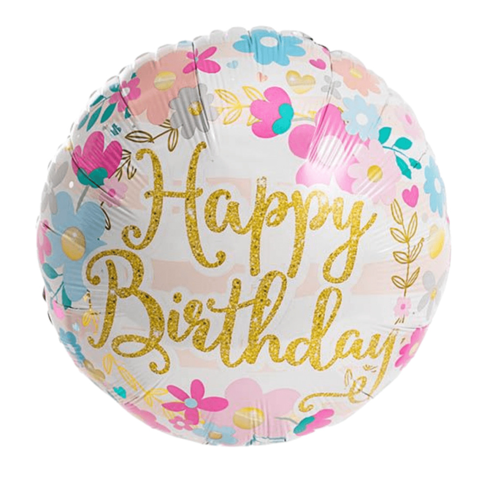 Happy Birthday Feminine Balloon